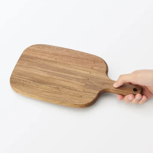 Online Acacia Double-Sided Cutting Board with Handle - Small Kitchen Utensils