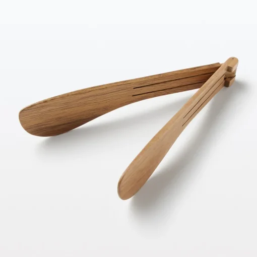 Outlet Acacia Foldable Tongs Large Kitchen Utensils