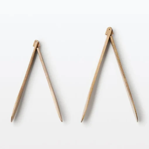 Outlet Acacia Foldable Tongs Large Kitchen Utensils