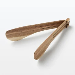 Fashion Acacia Foldable Tongs Small Kitchen Utensils
