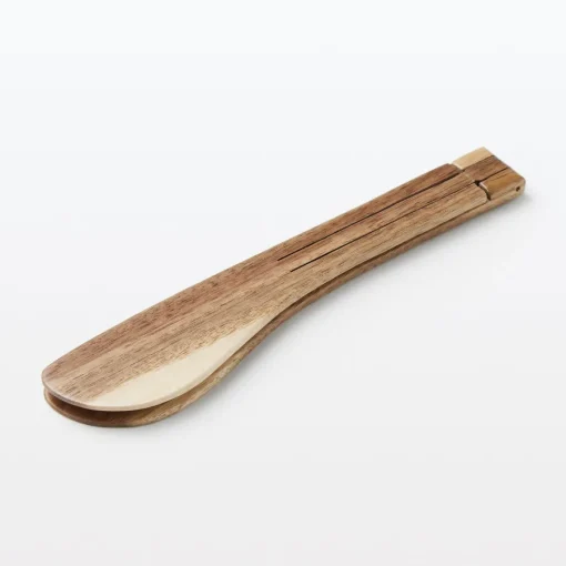 Fashion Acacia Foldable Tongs Small Kitchen Utensils
