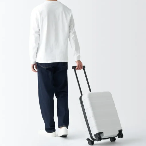 Best Adjustable Handle Hard Shell Suitcase 36L - White | Carry-On Carry-On