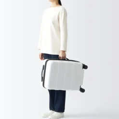 Best Adjustable Handle Hard Shell Suitcase 36L - White | Carry-On Carry-On
