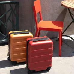 Fashion Adjustable Handle Hard Shell Suitcase 36L - Red | Carry-On Carry-On