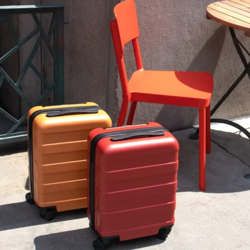 Fashion Adjustable Handle Hard Shell Suitcase 36L - Red | Carry-On Carry-On