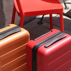 Fashion Adjustable Handle Hard Shell Suitcase 36L - Red | Carry-On Carry-On
