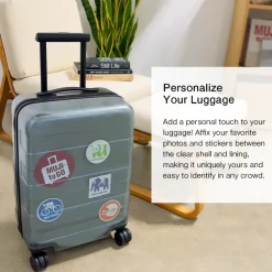 Online Adjustable Handle Hard Shell Suitcase 36L - | Carry-On Carry-On