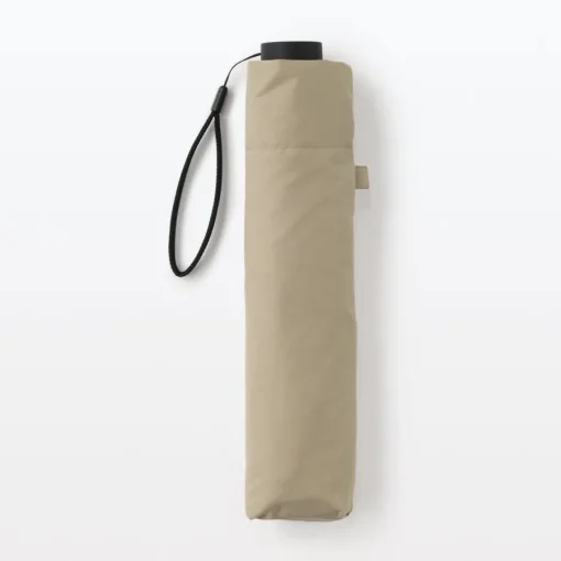 New All-Weather Foldable Umbrella Beige Umbrellas