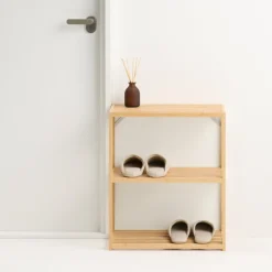 Fashion Bamboo Multi-Purpose Rack 3 Tiers Bamboo Storage Shelves & Racks