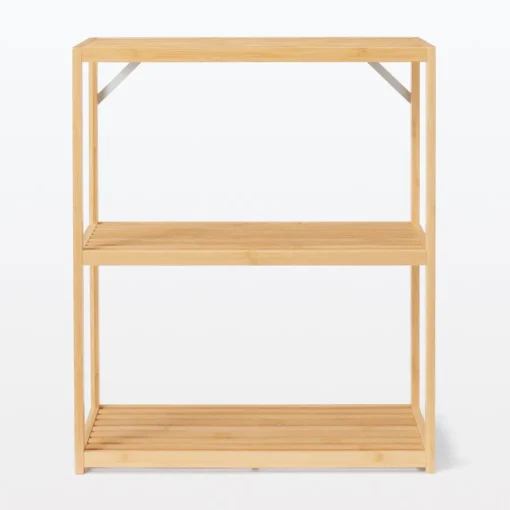 Fashion Bamboo Multi-Purpose Rack 3 Tiers Bamboo Storage Shelves & Racks