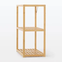 Fashion Bamboo Multi-Purpose Rack 3 Tiers Bamboo Storage Shelves & Racks