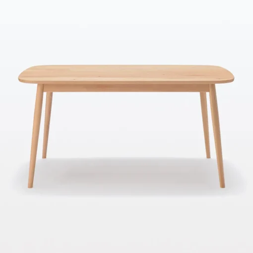 Discount Beech Wood Table with Round Legs - W 59.1" Dining Tables