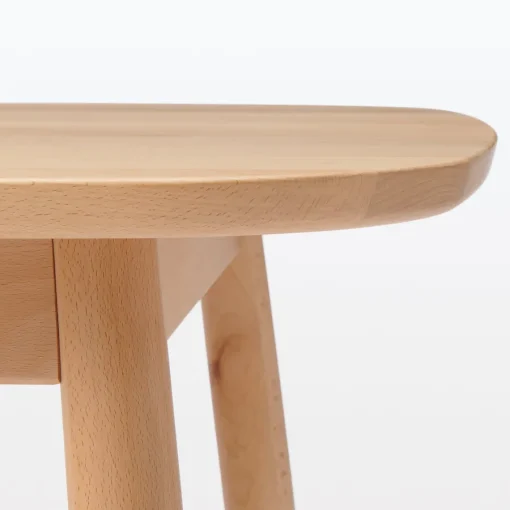 Discount Beech Wood Table with Round Legs - W 59.1" Dining Tables