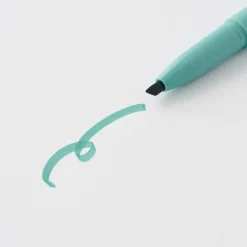 Fashion Compact Line Marker Cap Type - Grayish Cyan Markers & Highlighters