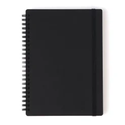 Hot Double Ringed Ruled Notebook with Strap Notebooks