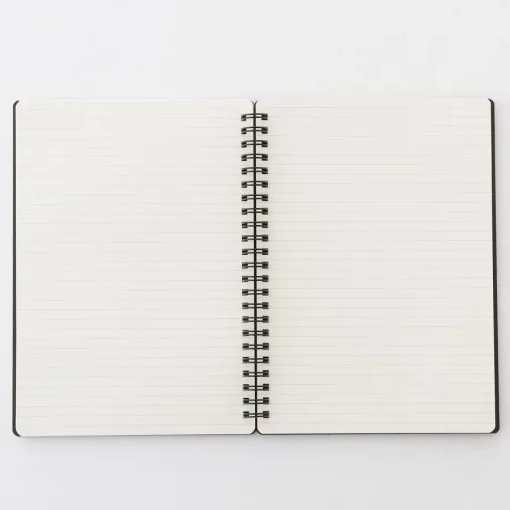 Hot Double Ringed Ruled Notebook with Strap Notebooks