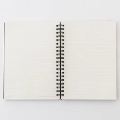 Hot Double Ringed Ruled Notebook with Strap Notebooks