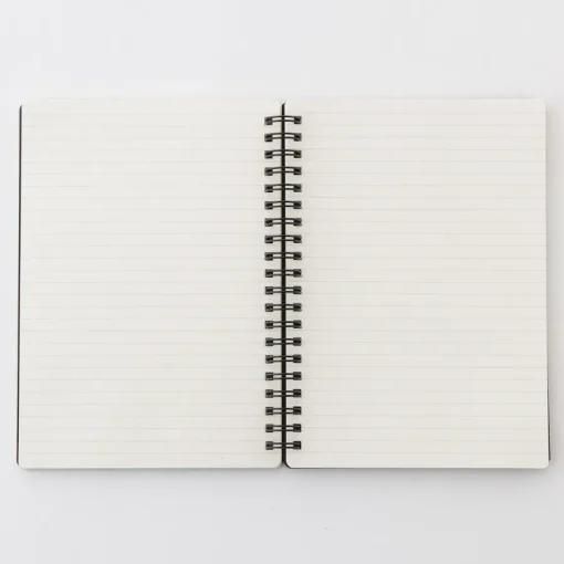Hot Double Ringed Ruled Notebook with Strap Notebooks