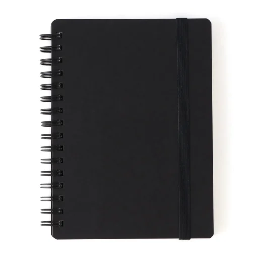 Hot Double Ringed Ruled Notebook with Strap Notebooks