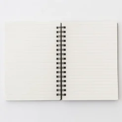 Hot Double Ringed Ruled Notebook with Strap Notebooks
