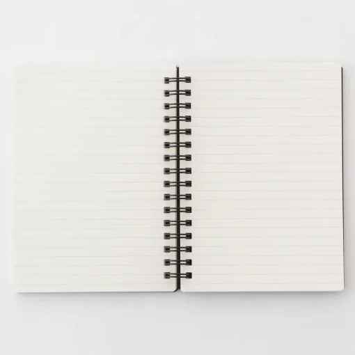 Hot Double Ringed Ruled Notebook with Strap Notebooks