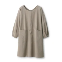 Discount Easy Fit Long Sleeve Apron - Dark Beige Kitchen Utensils