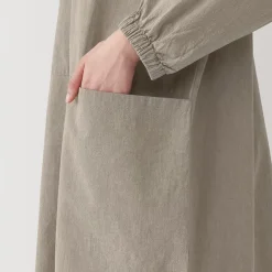 Discount Easy Fit Long Sleeve Apron - Dark Beige Kitchen Utensils