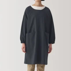 Outlet Easy Fit Long Sleeve Apron - Dark Gray Kitchen Utensils