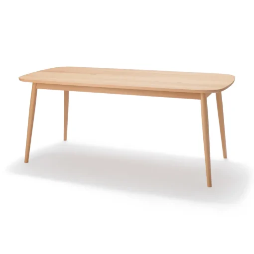Sale [HD] Beech Wood Table with Round Legs - W 70.9" Dining Tables