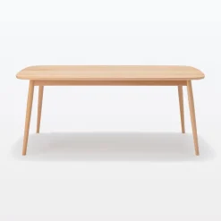 Sale [HD] Beech Wood Table with Round Legs - W 70.9" Dining Tables