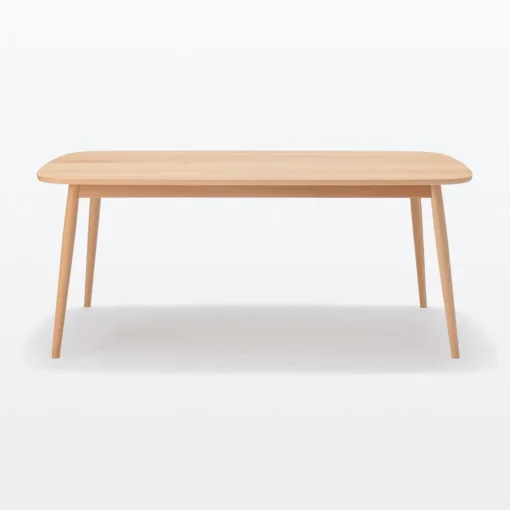 Sale [HD] Beech Wood Table with Round Legs - W 70.9" Dining Tables