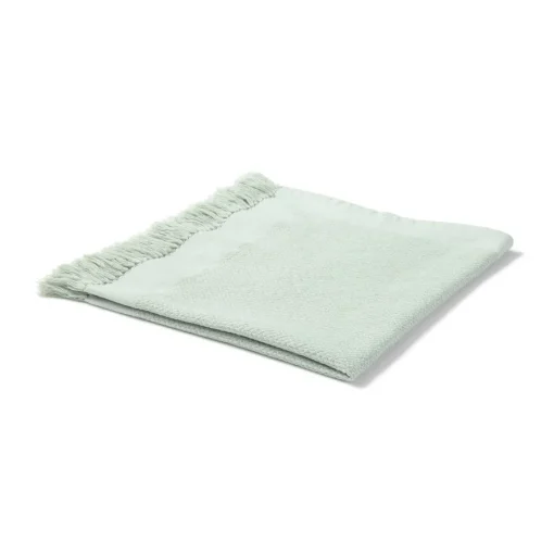 New Indian Cotton Multipurpose Cloth with Fringes - Light Green Kitchen Utensils