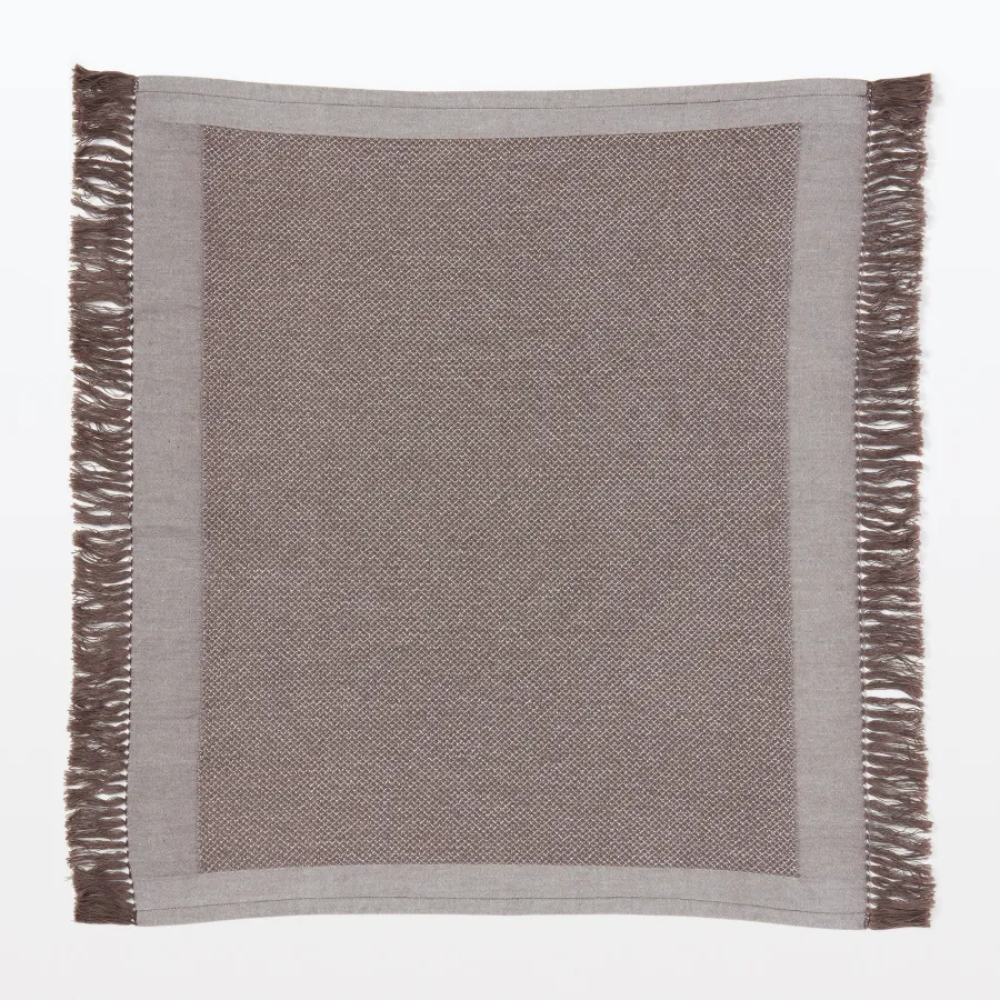 Outlet Indian Cotton Multipurpose Cloth with Fringes - Brown Kitchen Utensils
