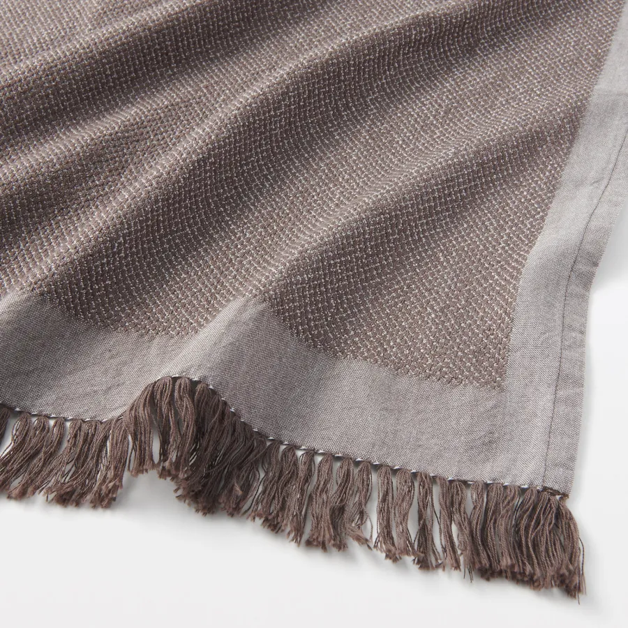 Outlet Indian Cotton Multipurpose Cloth with Fringes - Brown Kitchen Utensils