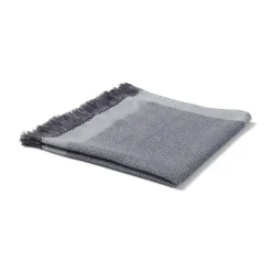 Hot Indian Cotton Multipurpose Cloth with Fringes - Charcoal Gray Kitchen Utensils