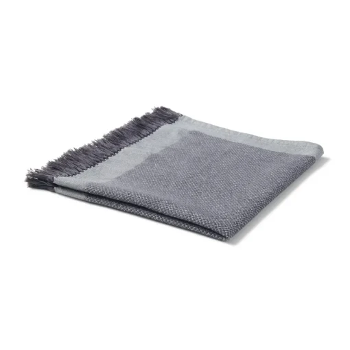 Hot Indian Cotton Multipurpose Cloth with Fringes - Charcoal Gray Kitchen Utensils