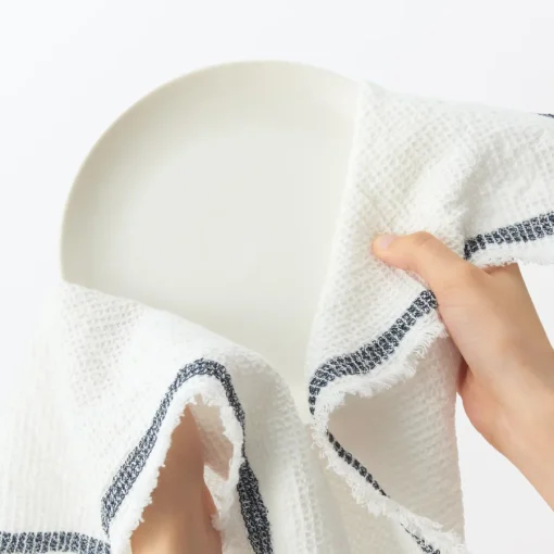 New Indian Cotton Waffle Weave Multipurpose Cloth - Navy Kitchen Utensils