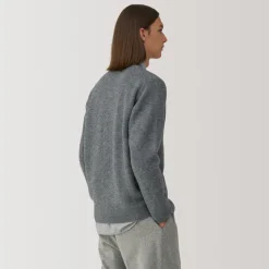 Online Labo Men's Milled Wool V Neck Cardigan Sweaters & Cardigans