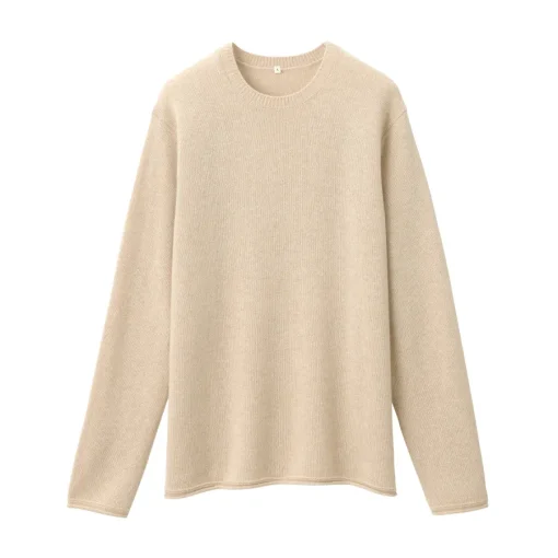 Outlet Labo Men's Natural Cashmere Crew Neck Sweater Sweaters & Cardigans