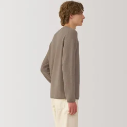 Outlet Labo Men's Natural Cashmere Crew Neck Sweater Sweaters & Cardigans