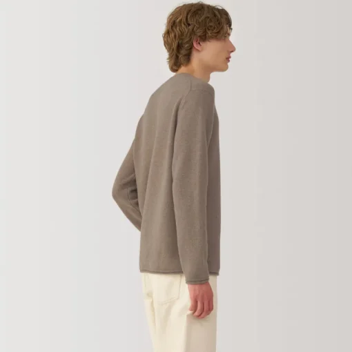 Outlet Labo Men's Natural Cashmere Crew Neck Sweater Sweaters & Cardigans