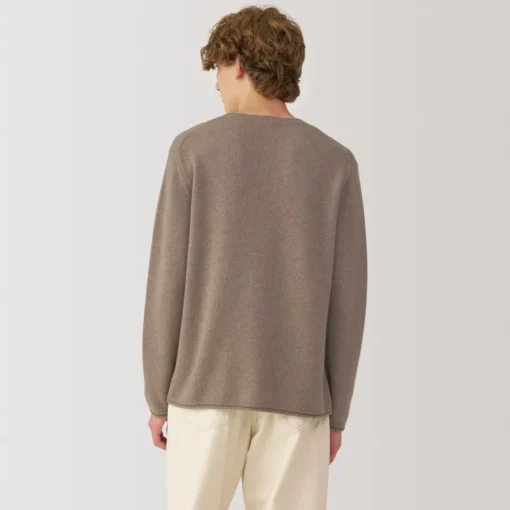 Outlet Labo Men's Natural Cashmere Crew Neck Sweater Sweaters & Cardigans