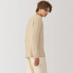 Outlet Labo Men's Natural Cashmere Crew Neck Sweater Sweaters & Cardigans
