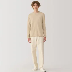 Outlet Labo Men's Natural Cashmere Crew Neck Sweater Sweaters & Cardigans