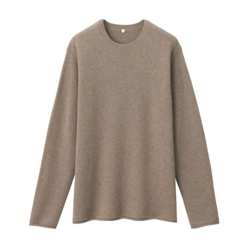 Outlet Labo Men's Natural Cashmere Crew Neck Sweater Sweaters & Cardigans
