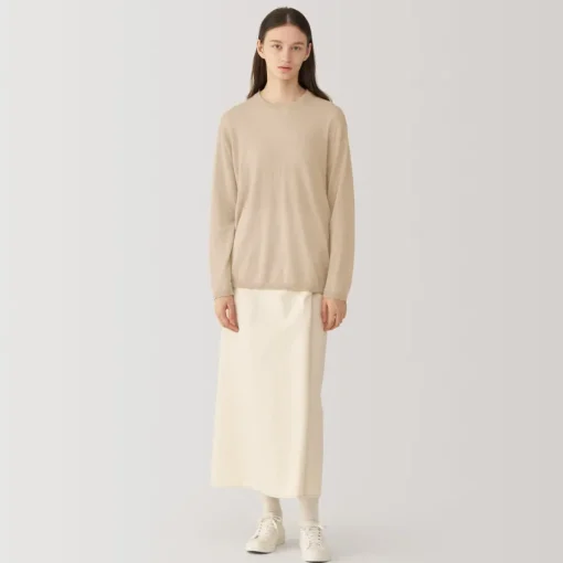 Best Labo Women's Natural Cashmere Crew Neck Sweater Women Sweaters & Cardigans