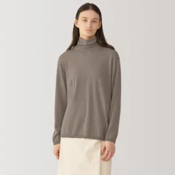 Online Labo Women's Natural Cashmere Turtleneck Sweater Women Sweaters & Cardigans