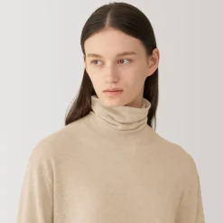 Online Labo Women's Natural Cashmere Turtleneck Sweater Women Sweaters & Cardigans