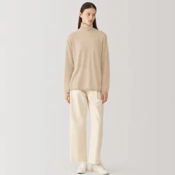 Online Labo Women's Natural Cashmere Turtleneck Sweater Women Sweaters & Cardigans