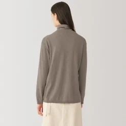 Online Labo Women's Natural Cashmere Turtleneck Sweater Women Sweaters & Cardigans